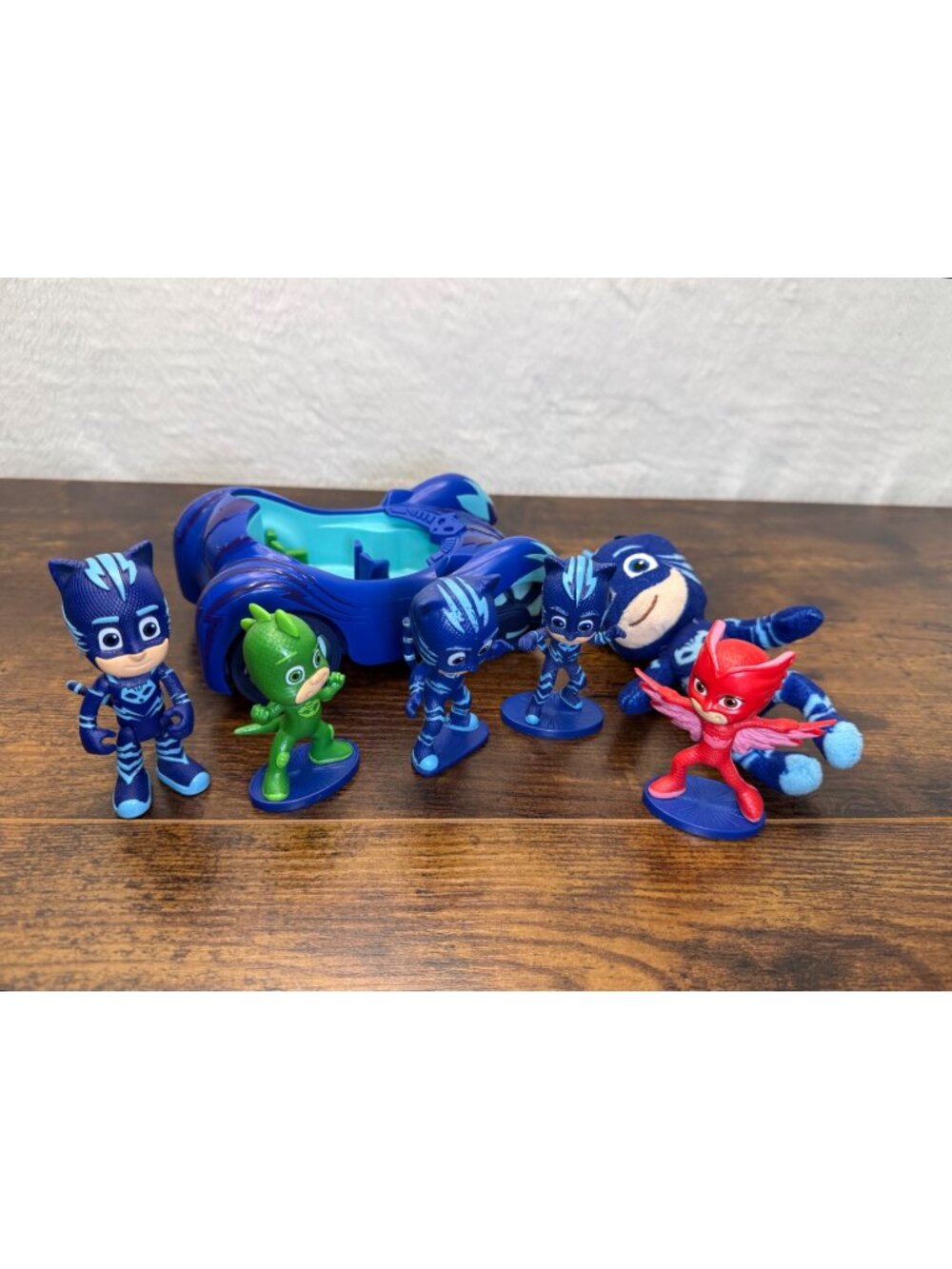 PJ Masks Catboy Car Toy Set With Figures & Plush - 7-Piece Play Bundle